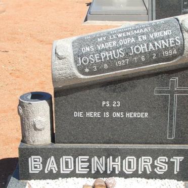 BADENHORST Josephus Johannes 1927-1994
