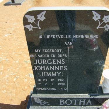 BOTHA Jurgens Johannes 1918-1996