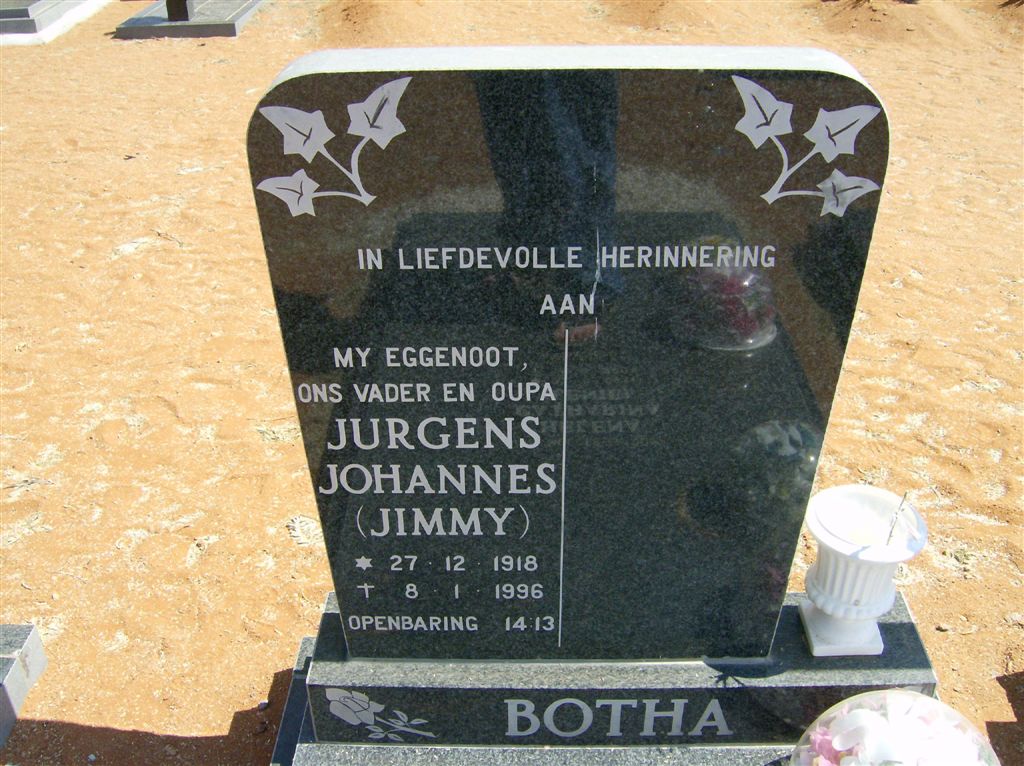 BOTHA Jurgens Johannes 1918-1996