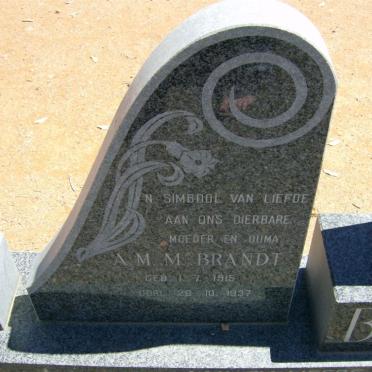 BRANDT J.H.C. 1914-1989 &amp; A.M.M. 1915-1997