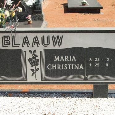 BLAAUW Maria Christina 1921-1998