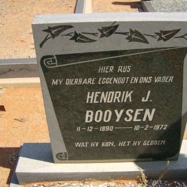 BOOYSEN Hendrik J. 1890-1972