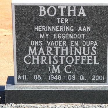 BOTHA Marthinus Christoffel 1948-2001