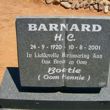 BARNARD H.C. 1920-2001