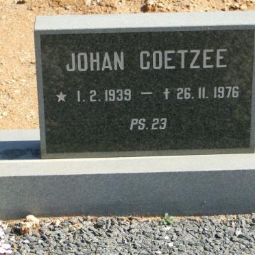 COETZEE Johan 1939-1976