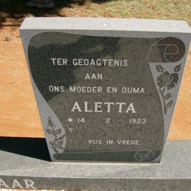 DIPPENAAR Aletta 1923-