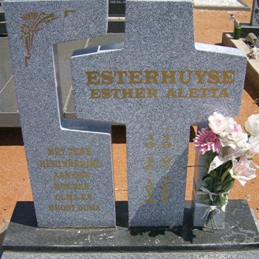 ESTERHUYSE Esther Aletta 1910-1997