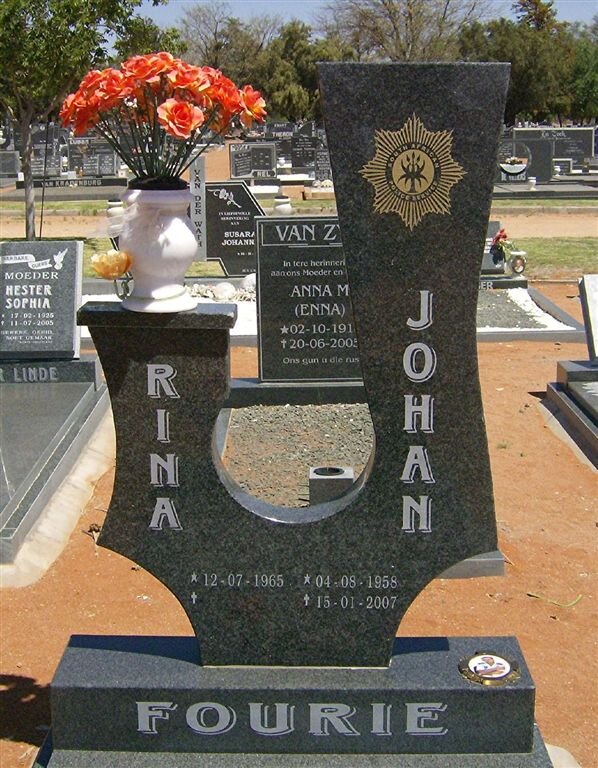 FOURIE Johan 1958-2007 &amp; Rina 1965-