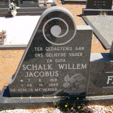 FABER Schalk Willem Jacobus 1919-1989