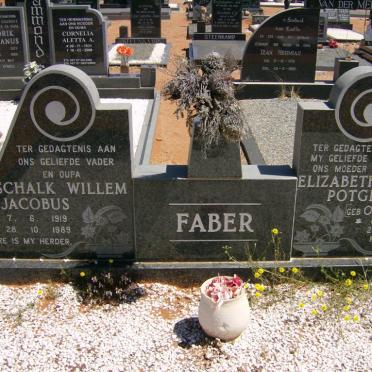 FABER Schalk Willem Jacobus 1919-1989 &amp; Elizabeth Anna Potgieter OOSTHUIZEN 1923-1987
