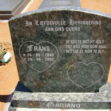 GAGIANO Frans 1940-2002