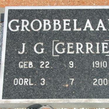 GROBBELAAR J.G. 1910-2000