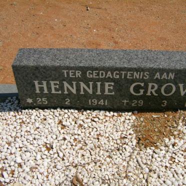 GROVÉ Hennie 1941-1996