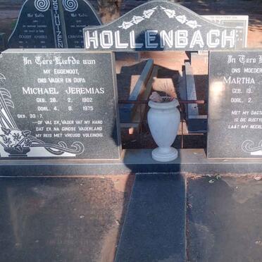 HOLLENBACH Michael Jeremias 1902-1975 & Martha Johanna 1896-1986