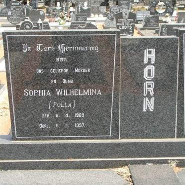 HORN Jacobus Mattheus 1907-1987 &amp; Sophia Wilhelmina 1909-1997