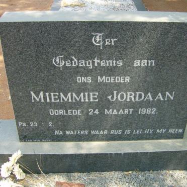 JORDAAN Miemmie  -1982