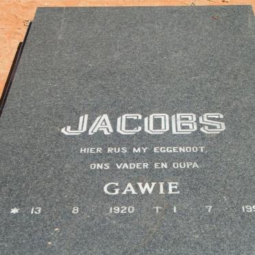 JACOBS Gawie 1920-1991