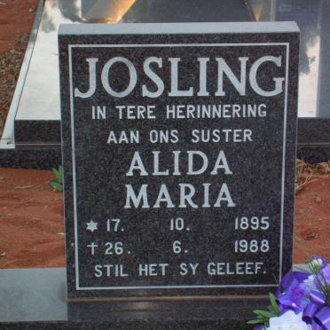 JOSLING Alida Maria 1895-1988