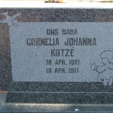 KOTZÉ Cornelia Johanna 1977-1977