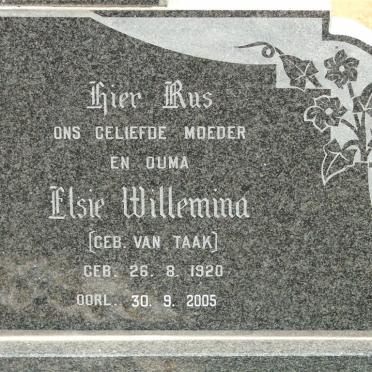 KARSTEN Elsie Wilhelmina nee VAN TAAK 1920-2005