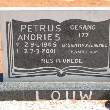 LOUW Petrus Andries 1909-2001