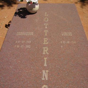 LOTTERING Gerhardus 1929-2002 &amp; Lorine 1940-