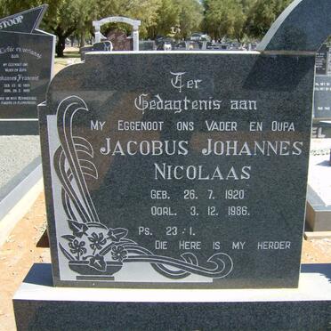 LOURENS Jacobus Johannes Nicolaas 1920-1986