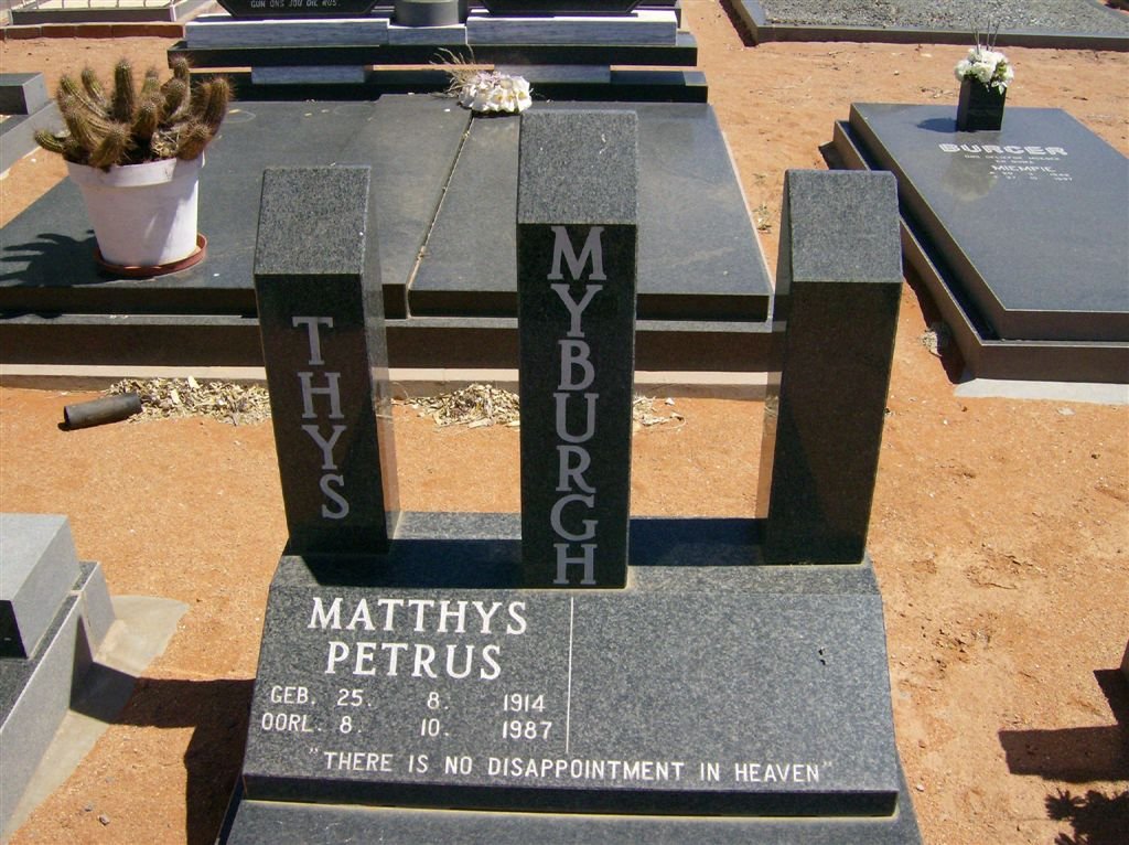 MYBURGH Matthys Petrus 1914-1987