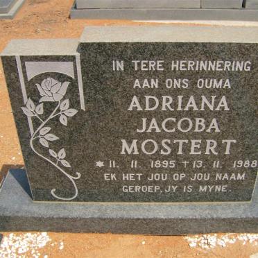 MOSTERT Adriana Jacoba 1895-1988