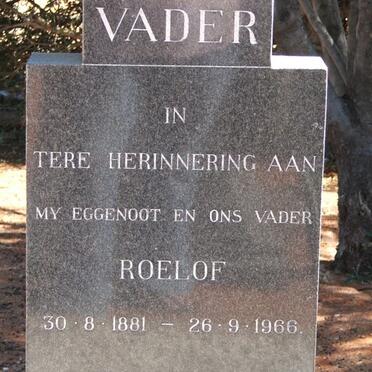 MERWE Roelof, van der 1881-1966