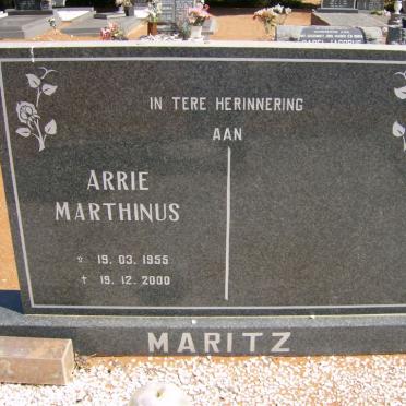 MARITZ Arrie Marthinus 1955-2000