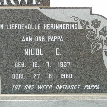 MERWE Nicol G., van der 1937-1980 &amp; Mary M. LOUW 1937-1980