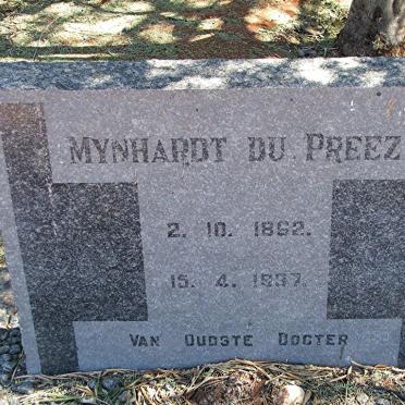PREEZ Mynhardt, du 1862-1937