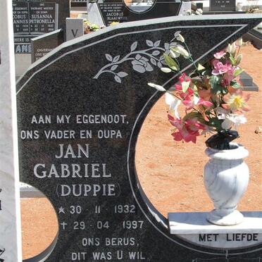 PLESSIS Jan Gabriel, du 1932-1997