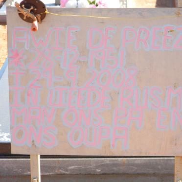 PREEZ Awie, du 1951-2008