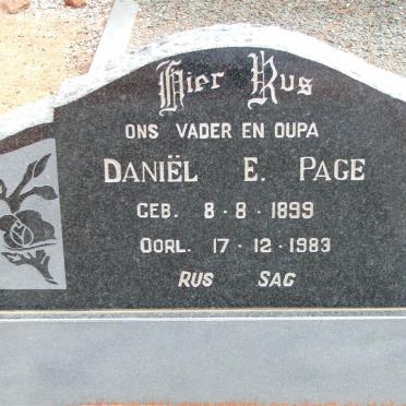 PAGE Daniël E. 1899-1983