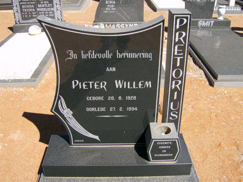 PRETORIUS Pieter Willem 1928-1994