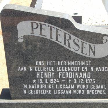 PETERSEN Henry Ferdinand 1924-1975