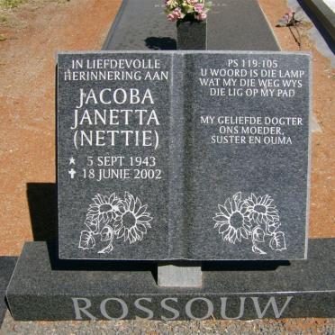 ROSSOUW Jacoba Janetta 1943-2002