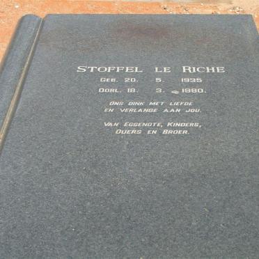 RICHE Stoffel, le 1935-1980