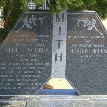 SMITH Gert Jacobus 1960-1996 &amp; Hester Helena 1965-