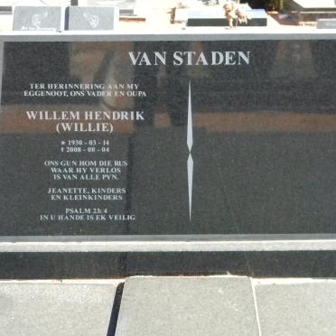 STADEN Willem Hendrik, van  1930-2008