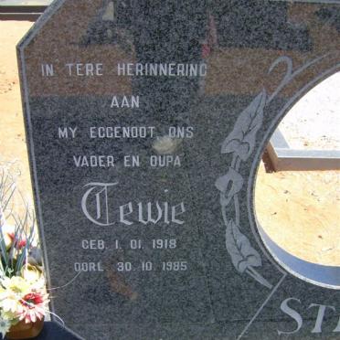 STEYN Tewie 1918-1985