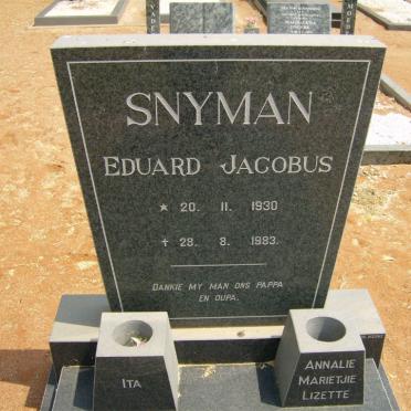 SNYMAN Eduard Jacobus 1930-1983