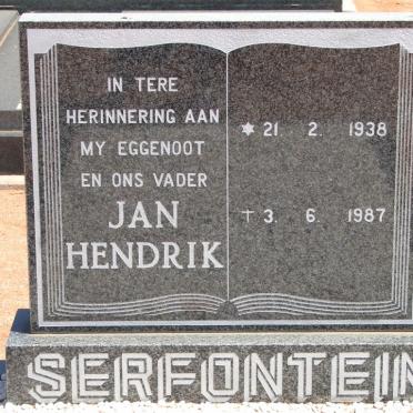 SERFONTEIN Jan Hendrik 1938-1987