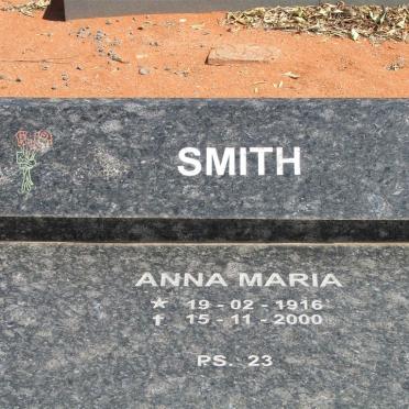 SMITH Anna Maria 1916-2000