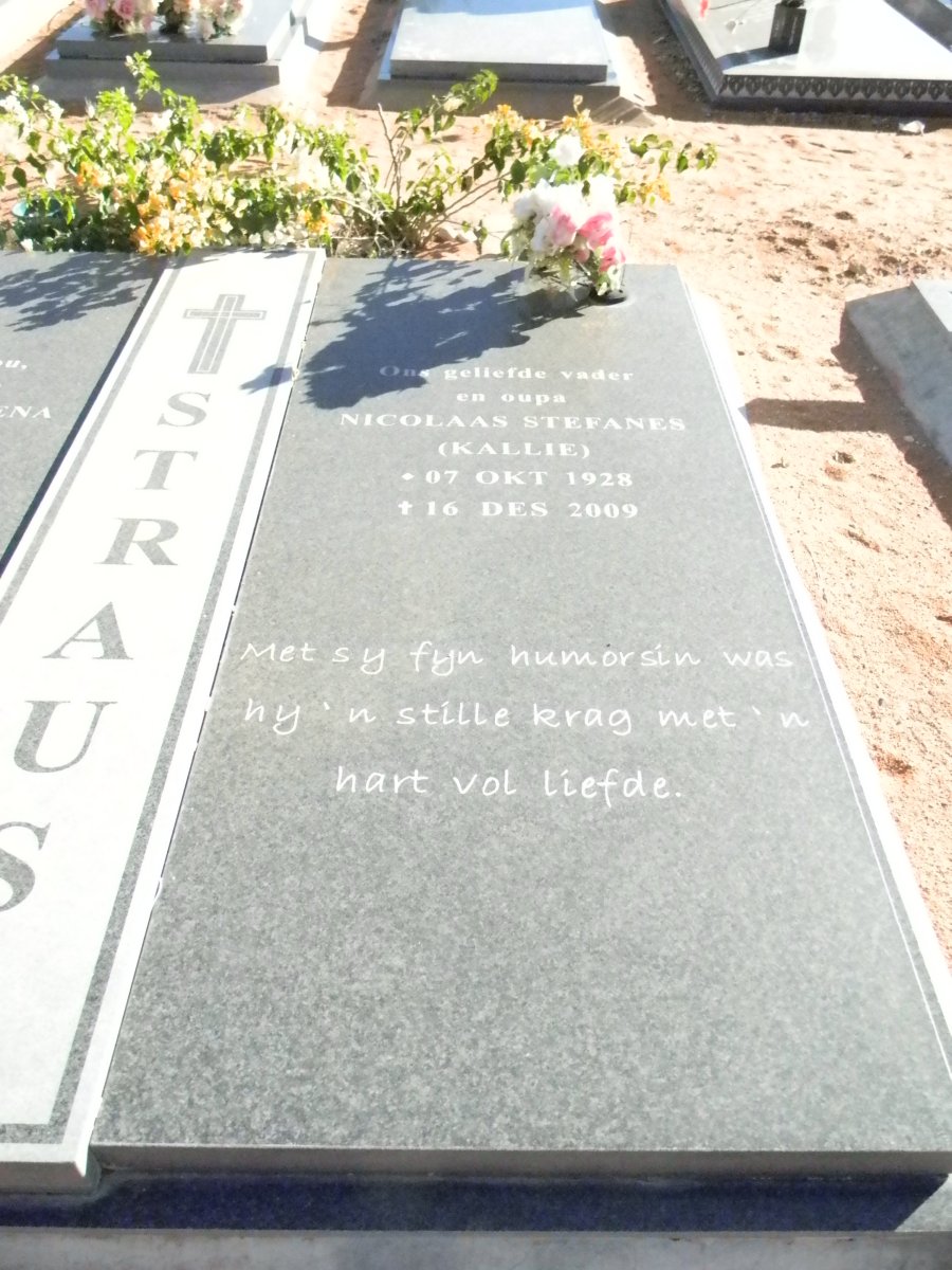 STRAUSS Nicolaas Stefanes 1928-2009