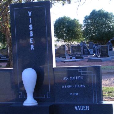 VISSER Jan Matthys 1926-1975