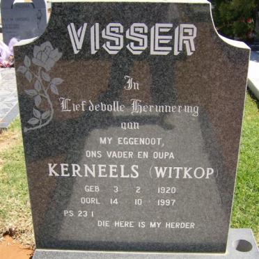 VISSER Kerneels 1920-1997