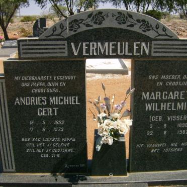 VERMEULEN Andries Michiel Gert 1892-1973 &amp; Margaretha Wilhelmina VISSER 1896-1982